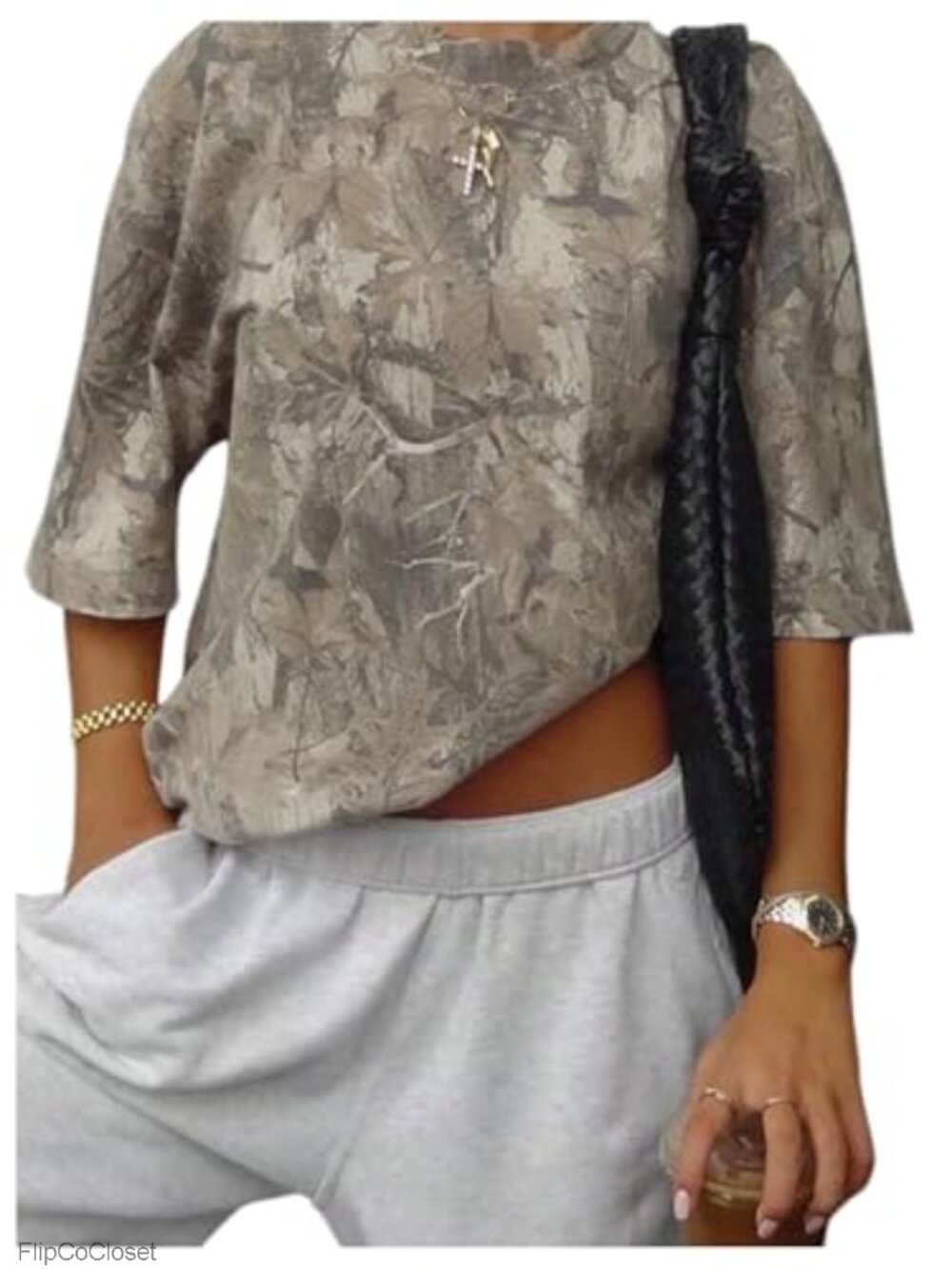 SOLY HUX Oversized Camo Graphic Tee Streetwear Y2k Vintage Loose Fit T-Shirt